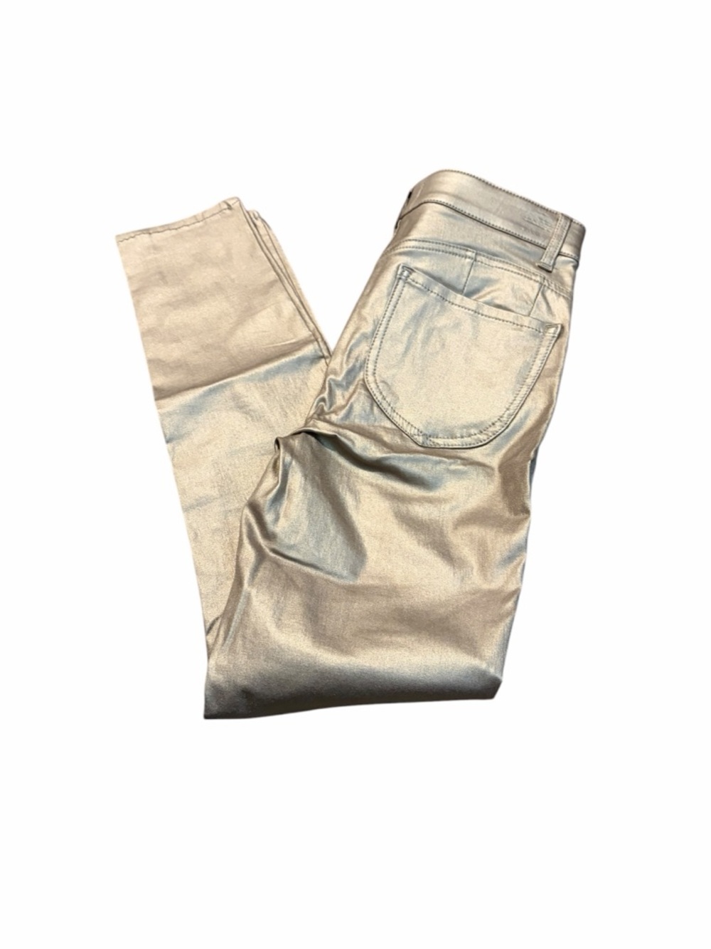 GIBSON LATIMER gold coated sculpting jeans